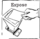 Exposing the photo paper